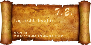 Taglicht Evelin névjegykártya